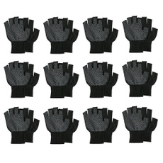 12Pair Fingerless Glove Nonslip Half Fingers Glove Breathable Fitness Gloves — image 3 of 13