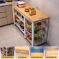 Multifunctional Kitchen Storage Cabinet with Microwave Stand and Cutting Board — image 21 of 58