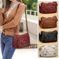 Vintage-Inspired Women's Shoulder Bag - Large Capacity, Synthetic Faux Leather, Adjustable Strap, Multiple Pockets, Zipper Closure - Perfect for Daily Commute, Work, Travel - Includes Cosmetic Bag | Travel Bag | Vintage-Inspired Purse — image 15 of 25