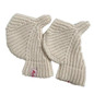 Keep Warm Lengthen Wrist Gloves Solid Color Half Finger Mitten for Teens — image 4 of 20
