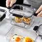 PP Food Storage Box Plastic Transparent Container Set with Lid Leakproof Kitchen Storage Bottle Jar Dry Food Jar Stackable Organizer Box for Freezer,Dishwasher, Oven, Microwave,Leftovers — image 24 of 36