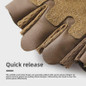 Tactical Motorcycle Gloves - Anti-Slip Shock-Absorbing Half-Finger Riding Gloves for Men — image 5 of 11