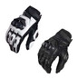 Leather Motorbike Motorcycle Gloves Knuckle Shell Protection Summer — image 5 of 10