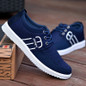 Men Fashion Lace Up Canvas Shoes Male Sneakers Casual Breathable Flat Shoes All-match Leisure Canvas Shoes Sport Shoes Men Student Skateboard Shoes — image 8 of 17
