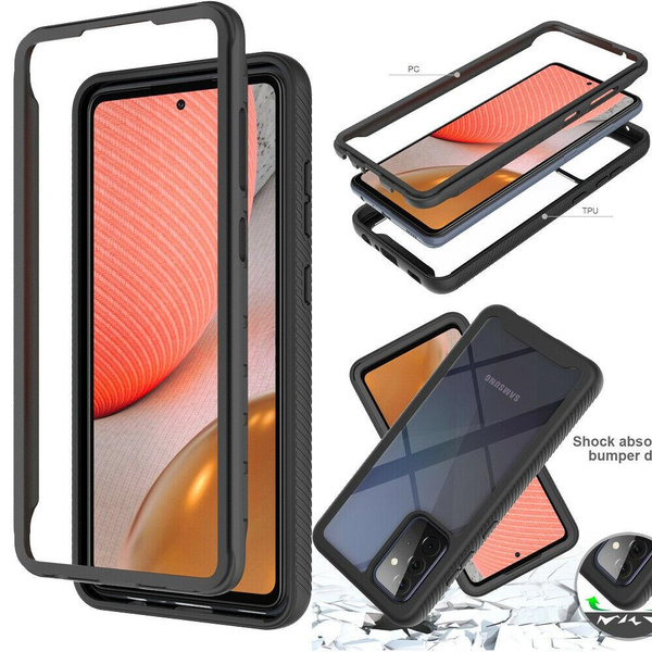 Shockproof Back Phone Case [Only Back Cover Not Built With Screen Protector] for iPhone 16 15 14 13 12 Pro Max Se 2022 Xs Max Xr 8 7 6 Plus Samsung Galaxy S23 S22 S21 Ultra S21FE S20 FE Note20 A13 A14 A34 A54 A02 A12 A22 A32 A42 A52 A71 A20S A21S A02s A03s — image 1 of 19