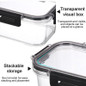 PP Food Storage Box Plastic Transparent Container Set with Lid Leakproof Kitchen Storage Bottle Jar Dry Food Jar Stackable Organizer Box for Freezer,Dishwasher, Oven, Microwave,Leftovers — image 33 of 36
