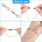 8PCS Magnetic Lobster Clasp DIY Jewelry Making Accessories Gold Necklace Bracelet Connector Hook Clasp Metal Silver — image 6 of 12