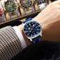 Luxury Trendy Man Wristwatch Square Dial Waterproof Luminous Date Week Men Watch Simple Business Quartz Leather Men's Watches Reloj — image 7 of 31