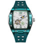 Dulunwe Starry Moon Phases Hollow Out Automatic Mechanical Watch Rubber Strap Luminous Wristwatch Tonneau Sports Men's Tourbillon Watches — image 15 of 15