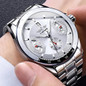 Luxury Automatic Mechanical Watch for Men, Big Dial Tourbillon Chronograph with Tachymeter, Waterproof Custom Stainless Steel Wristwatch — image 8 of 11
