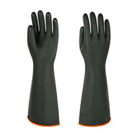 Heavy-Duty Latex Chemical Resistant Gloves - Reusable Long Rubber Dishwashing Gloves With Forearm Protection For Men - Waterproof, Industrial Safety Gear,181 Pair — image 2 of 8