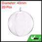 1~24pcs Clear Plastic Fillable Ornaments Ball Christmas DIY Craft Ball Bauble Ornament for Christmas Wedding Party Home Decorations — image 29 of 51