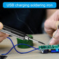Multifunctional USB Electric Soldering Iron Set  300-450¡æ Temperature Adjustment Solder Welding Iron Tool — image 7 of 14