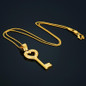 Gold Plated Vintage Bohemian Oval Necklace for Women Small CZ Pendant Link Chain Necklace Collarbone Collares Fashion Jewelry — image 17 of 22