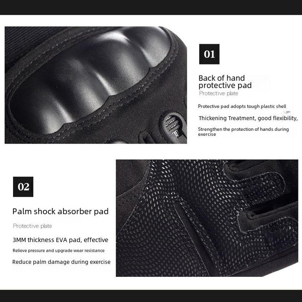 Tactical Gloves for Men | Hard Shell Anti-Slip & Abrasion Resistant | Riding, Training, Hiking & Outdoor Protection — image 1 of 11