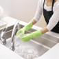 111 Skin-Friendly Dishwashing Gloves, Latex-Free Pvc, Reusable Housekeeping Gloves With Cotton Liner, Non-Slip Grip For Kitchen & Gardening, Made In Japan, Medium, 2-Pairs — image 7 of 7