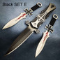 Survival Tactics Fight Combat knife SET Kits , 3-IN-1 One Folding Blade Knife and Two Throwing Knifes , Outdoor Camping First Aid & Survival Kits — image 8 of 9