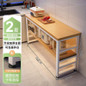 Multifunctional Kitchen Storage Cabinet with Microwave Stand and Cutting Board — image 36 of 58