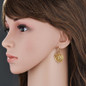 Women's Fashion Silver Gold Plated Women Classic Heart Pendant Necklace Earrings Jewelry Set for Wedding — image 7 of 12