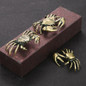 3 Styles Available Brass Crab Small Statue Ornaments Retro Animal Miniatures Figurines Office Desk Decorations Home Decor Crafts — image 7 of 12