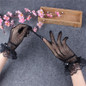 Women Summer Uv-proof Driving Gloves Mesh Fishnet Gloves Lace Mittens Full Finger Girls Lace Fashion Gloves — image 4 of 22