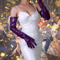Bold Color Choices Smooth Full Length Gloves Cosplay Photography Prop Durable Faux Leather — image 11 of 13
