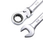 1pc Imperial Flex-Head Ratcheting Combination Wrench SAE 72 Teeth 12 Point Dual-purpose Ratchet Spanner Wrench Universal Hand Tools Car Repair Tool — image 4 of 36
