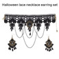 Halloween Jewelry Set Gothic Bracelet Choker Necklace Earrings for Party Cosplay — image 5 of 12