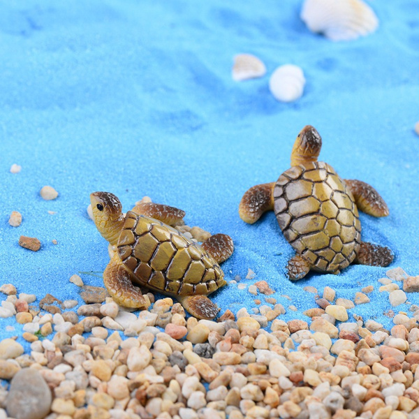 1pc Sea Turtles Miniature Fairy Garden Home Houses Decoration Mini Craft Micro Landscaping Decor DIY Accessories — image 1 of 16