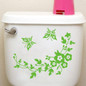 Butterfly Flower Vine Bathroom Wall Stickers Home Decoration Wallpaper Wall Decals For Toilet Decorative Sticker Home Decor — image 8 of 23