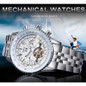 Automatic Watches for Men Fashion Brand JARGAR Men's Big Face Automatic Mechanical Male Wrist Watch Steel — image 17 of 25