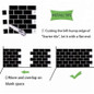 4PCS Home Decor White/Biege/Gray/Light Green/Black 3D Brick Wall Waterproof Self-Adhesive Brick Wall Stickers 3D Tile Wallpapers Bathroom Kitchen Decoration Mosaic Tile Wall Sticker — image 12 of 19