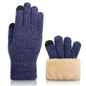1Pair Winter Knit Gloves - Thermal Insulation for Cycling & Cold Weather, Double-Layer Wrist Cuff, Lightweight Soft & Comfortable, Perfect Gift for Birthday, Halloween & Christmas — image 14 of 15