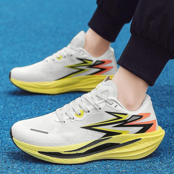 Lightweight Carbon Plate Running Shoes | Breathable Sneakers for Men & Women | Trendy Athletic Footwear — image 1 of 11