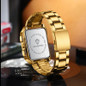 Men's Watches Luxury Stainless Steel Watch Fashion Casual Watches Waterproof Square Male Wristwatches Business Branded Watch Chronograph Watches Horloges Mannen Montre Homme Luxe Quarz Uhr — image 16 of 20