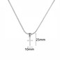 Stainless Steel AAA+ CZ Small Pendant Necklace For men Lover's Golden Chain Big Cross Necklace Gold Plated Cross Religious Jewelry — image 11 of 15