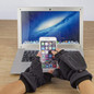 Heated Gloves Fingerless usb Fingerless Gloves Touchscreen Heating Fleece Gloves — image 8 of 13
