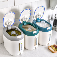 Food Storage Box Kitchen Storage Tank Plastic Container to 10kg Kitchen Organizer Anti Deform Food Sealed Jar RTU — image 2 of 19