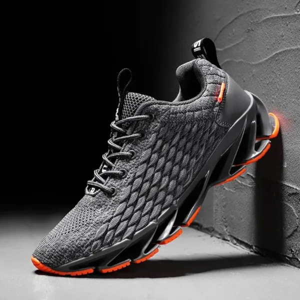 Large size breathable men's shoes mesh men's shoes, trendy shoes casual shoes, sports running men's shoes — image 1 of 18
