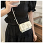 Women's small square bag messenger bag - buckle open and close Korean version/European and American style handbag, casual and formal dual-purpose bag, suitable for daily commuting or special occasions — image 12 of 21