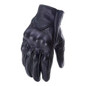 1pair Fingerless Leather Gloves for Men Black Breathable Leather Riding Motorcycle Gloves Summer Driving Cycling — image 10 of 10