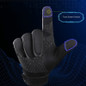 Winter Gloves for Men Cycling Gloves Running Gloves Touch Screen Anti-slip Windproof Thermal Sports Gloves with Updated Thickend Fleece Lining for Cycling Running Hiking Driving — image 8 of 10