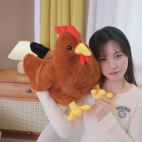 Adorable Rooster Plush Toy - Cuddly Hen Stuffed Animal for Girls, Soft Pillow and Home Decor — image 2 of 9