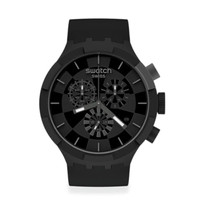 Big Bold Chrono Unisex Watch Casual Plastic Black Automatic Waterproof Checkpoint Black — image 2 of 7