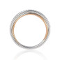 Enchanted Disney Fine Jewelry Belle Wedding Band for Women 14K White and Rose Gold 1/6 CTTW Natural White Round Diamonds Disney Princess Inspired Jewelry Gifts for Her — image 4 of 5