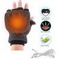 Heated Gloves Fingerless usb Fingerless Gloves Thermal Glove Half Finger Gloves — image 11 of 12