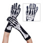 1pair Halloween Cosplay Skull Hand Shape Gloves Full Finger Mitten Carnival Outdoor Gloves Skeleton Gloves for Boys Girls BAN — image 4 of 11