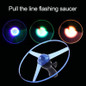 1Pc Funny Spinning Flyer Luminous Flying LED Light Handle Luminous Fashion Sport Toys For Kids Children Girls Random Color — image 14 of 18