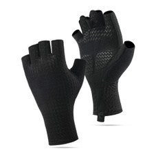 1pair Fingerless Sun Protecting Gloves Breathable Cycling Gloves Driving Gloves for Outdoor Activity — image 3 of 10