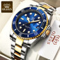 Luxury Business Watches Big Dial Watch Gift Gold Watch for Men Rotatable Bezel Sapphire Glass Stainless Steel Band Sport Quartz Wristwatch Reloj Uhrenbeweger — image 7 of 21